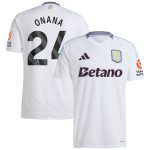 aston villa adidas away shirt 2024-25 with onana 24 printing Collection | Aston Villa Football Kits and Shirts