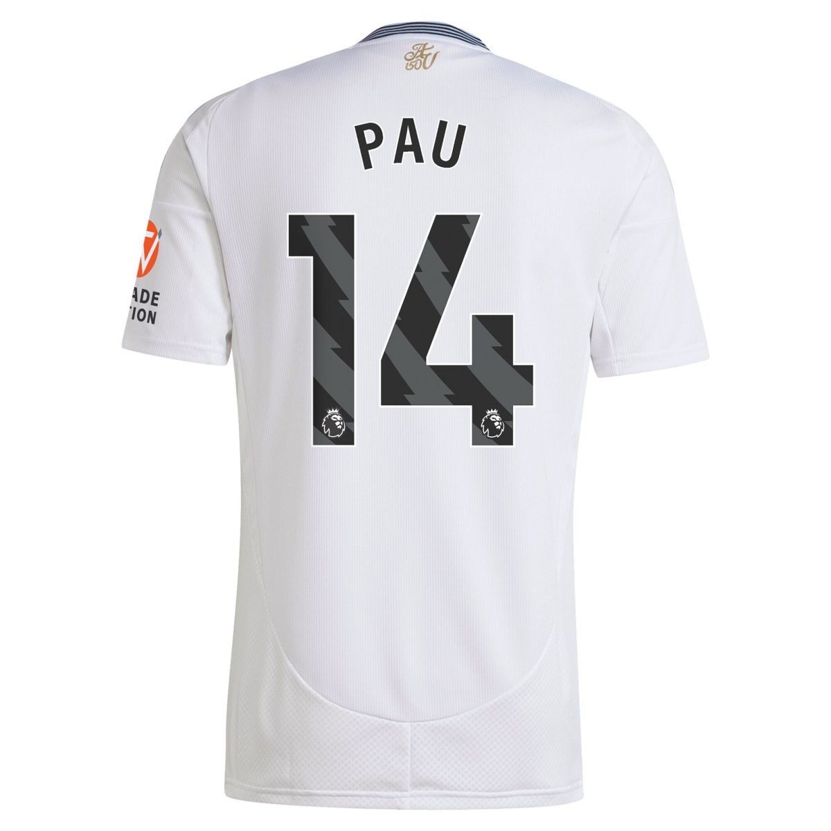 aston villa adidas away shirt 2024-25 with pau 14 printing Collection | Aston Villa Football Kits and Shirts