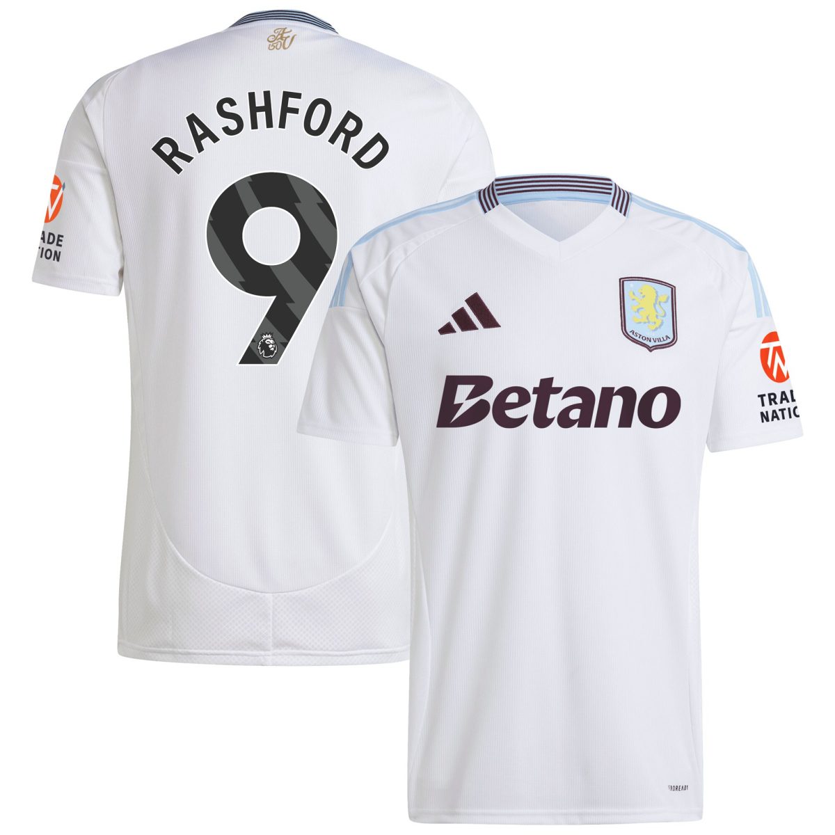 aston villa adidas away shirt 2024-25 with rashford 9 printing Collection | Aston Villa Football Kits and Shirts