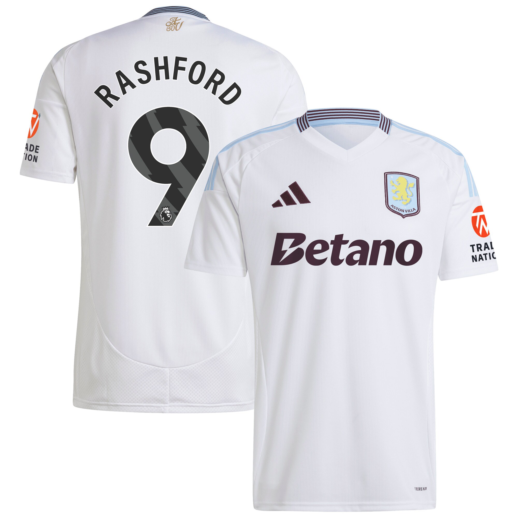aston villa adidas away shirt 2024-25 with rashford 9 printing Collection | Aston Villa Football Kits and Shirts