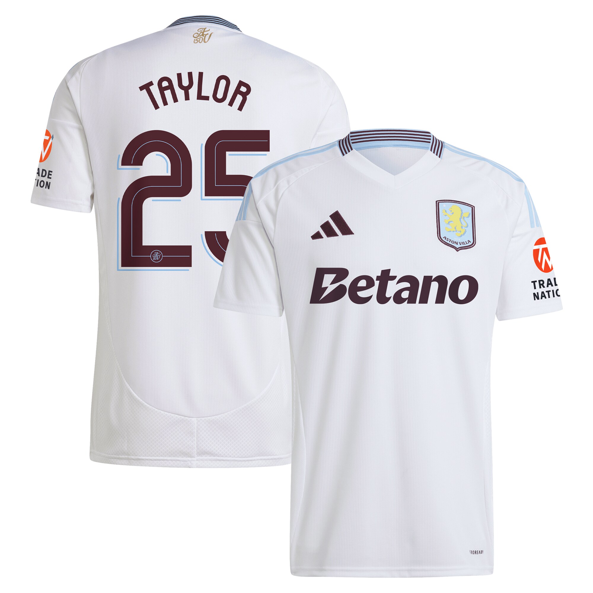 aston villa adidas away shirt 2024-25 with taylor 25 cup printing Collection | Aston Villa Football Kits and Shirts