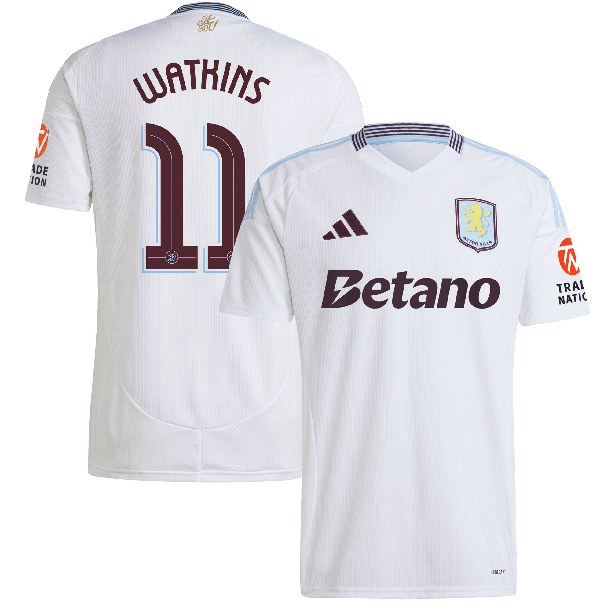 aston villa adidas away shirt 2024-25 with watkins 11 cup printing Collection | Aston Villa Football Kits and Shirts