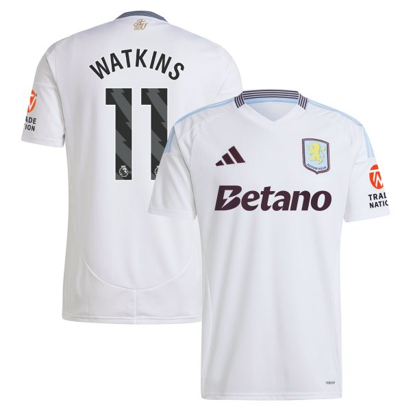 aston villa adidas away shirt 2024-25 with watkins 11 printing Collection | Aston Villa Football Kits and Shirts
