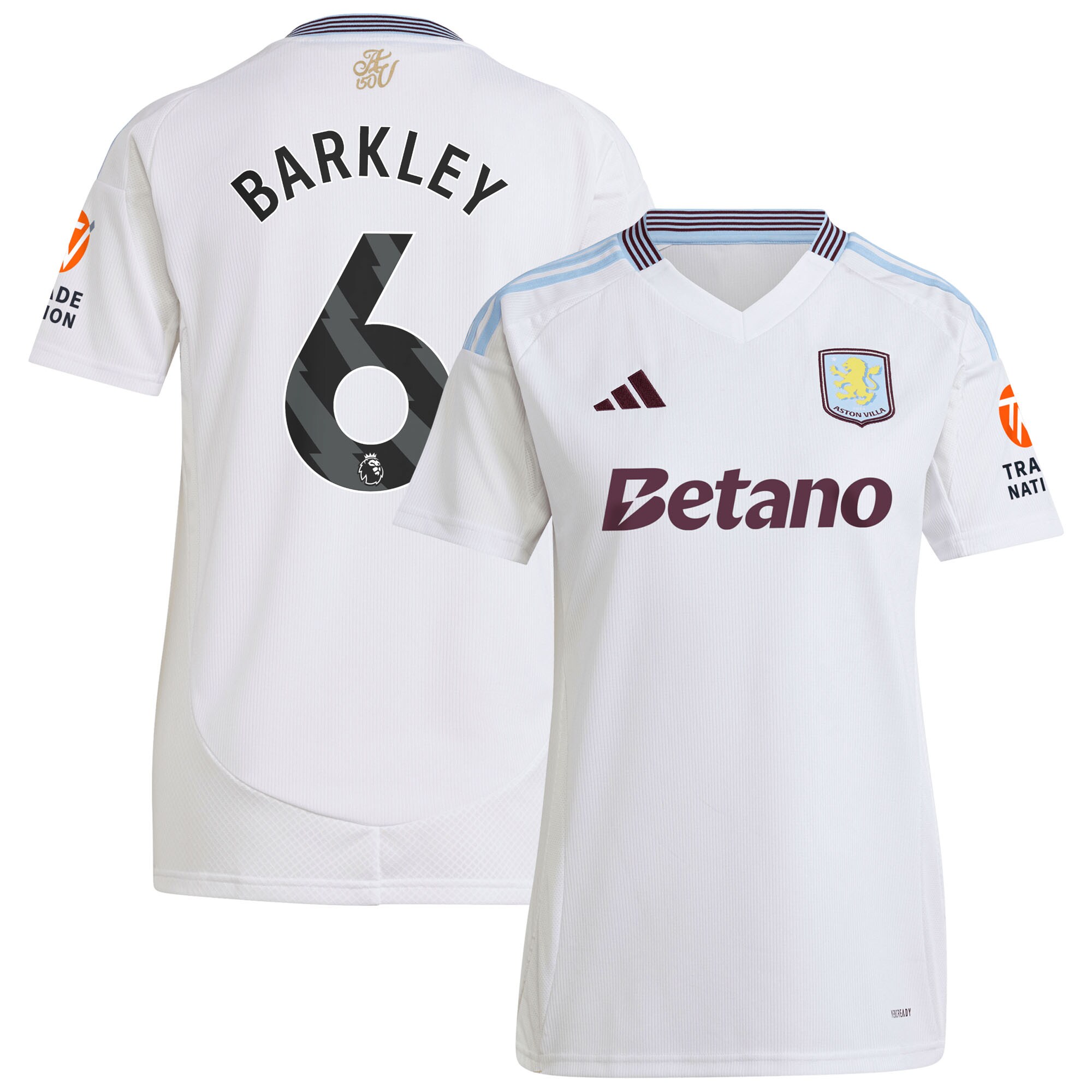 aston villa adidas away shirt 2024-25 – womens with barkley 6 printing Collection | Aston Villa Football Kits and Shirts