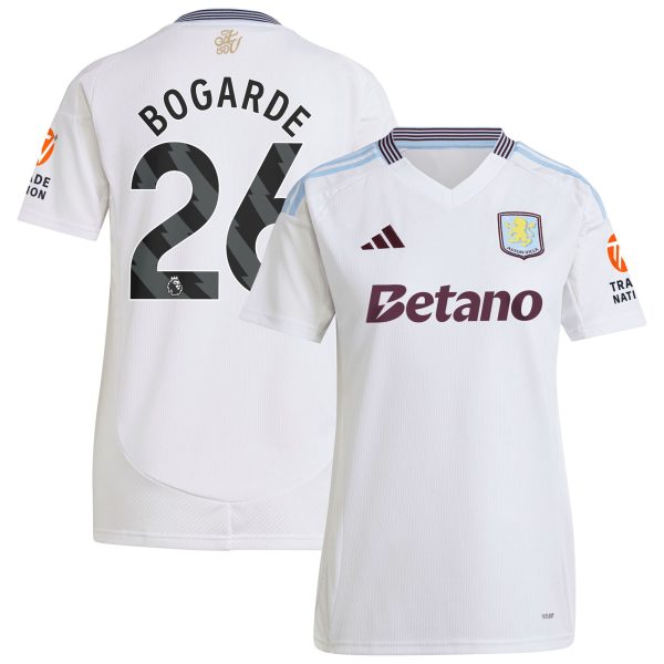 aston villa adidas away shirt 2024-25 – womens with bogarde 26 printing Collection | Aston Villa Football Kits and Shirts