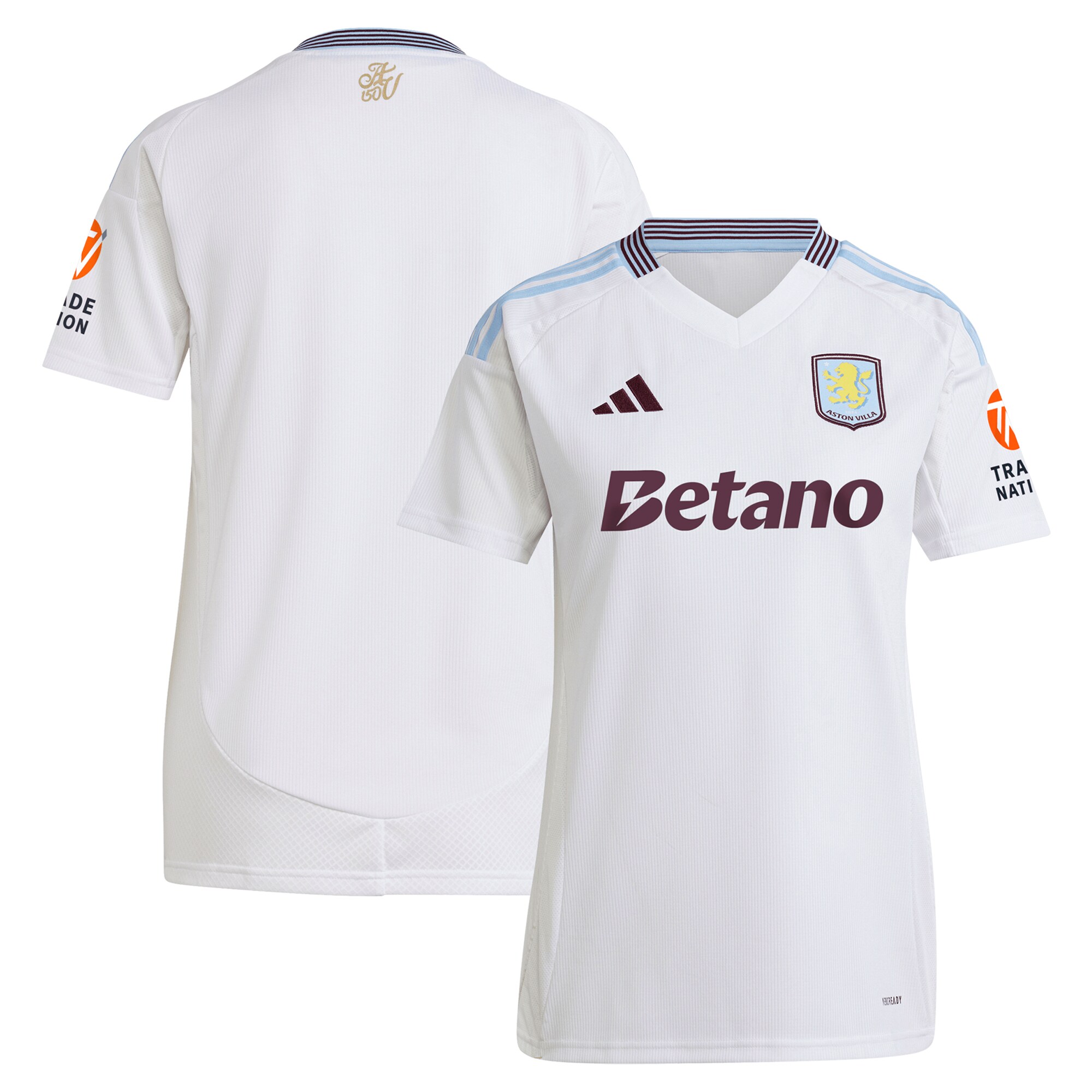 aston villa adidas away shirt 2024-25 – womens with custom printing Collection | Aston Villa Football Kits and Shirts