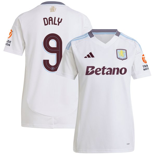 aston villa adidas away shirt 2024-25 – womens with daly 9 cup printing Collection | Aston Villa Football Kits and Shirts