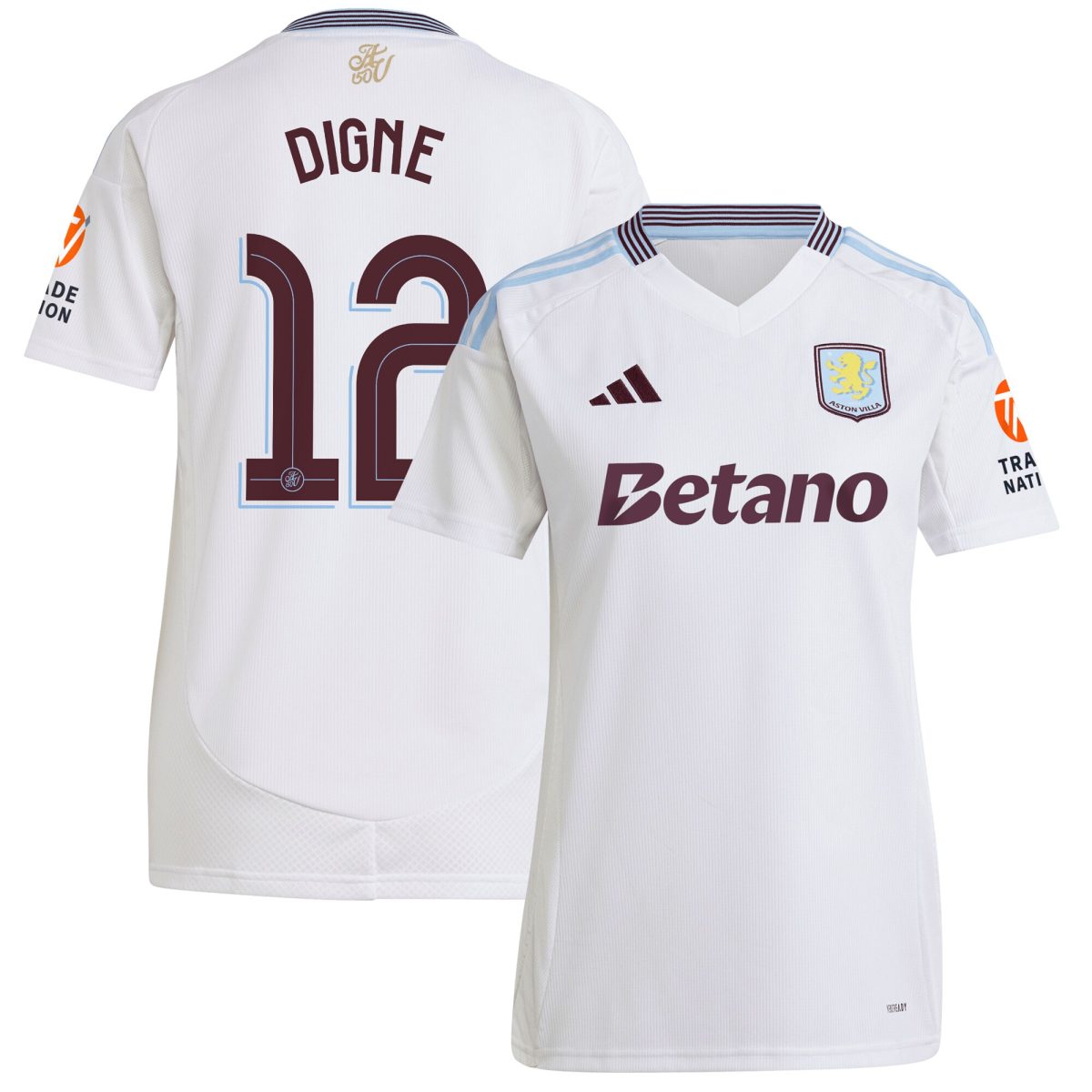aston villa adidas away shirt 2024-25 – womens with digne 12 cup printing Collection | Aston Villa Football Kits and Shirts
