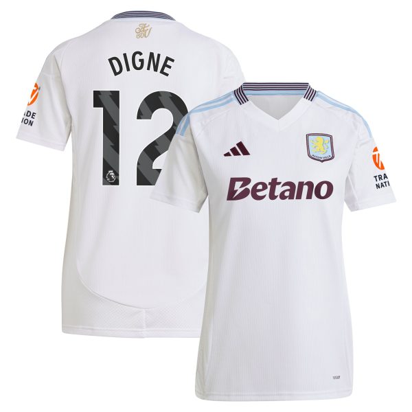 aston villa adidas away shirt 2024-25 – womens with digne 12 printing Collection | Aston Villa Football Kits and Shirts