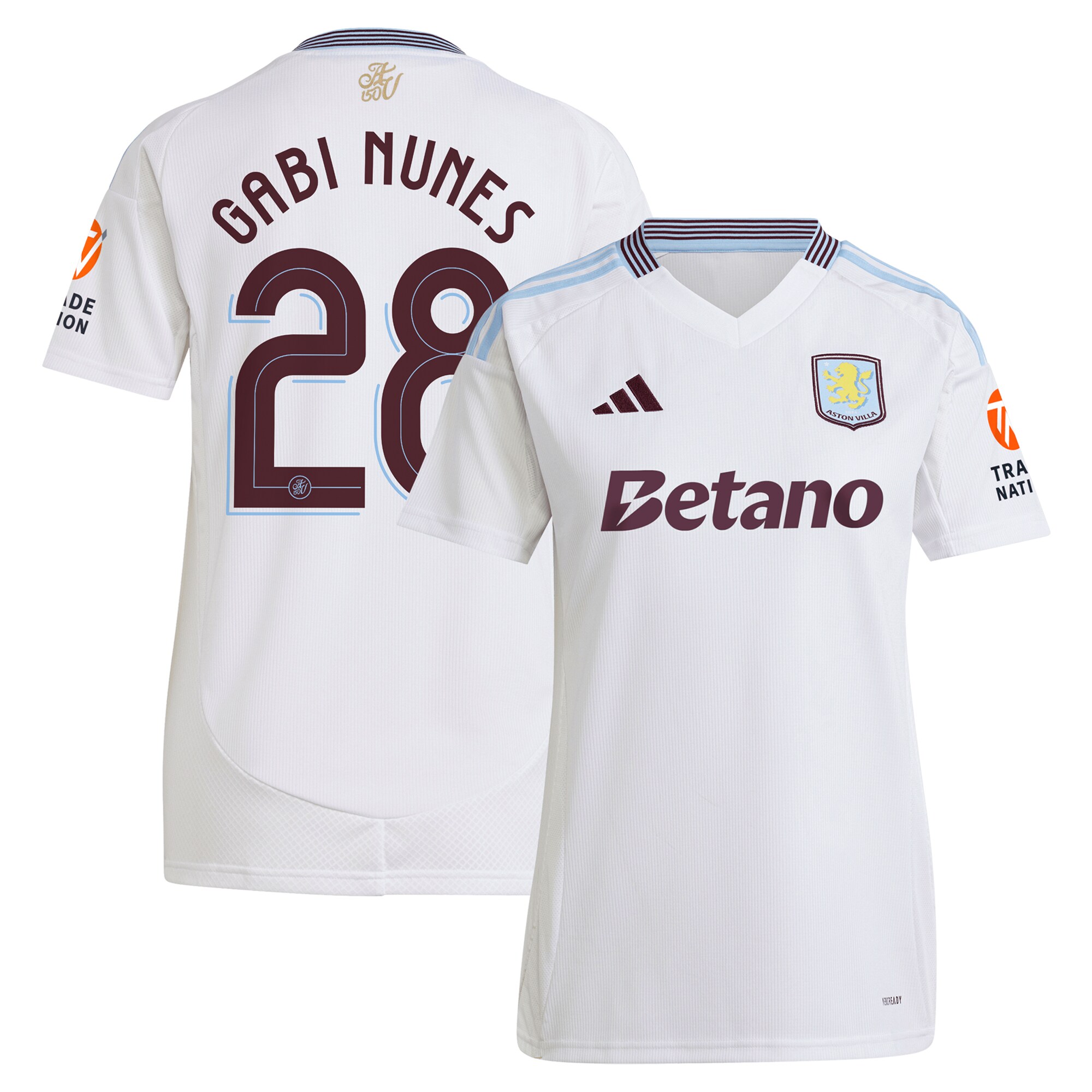aston villa adidas away shirt 2024-25 – womens with gabi nunes 28 cup printing Collection | Aston Villa Football Kits and Shirts