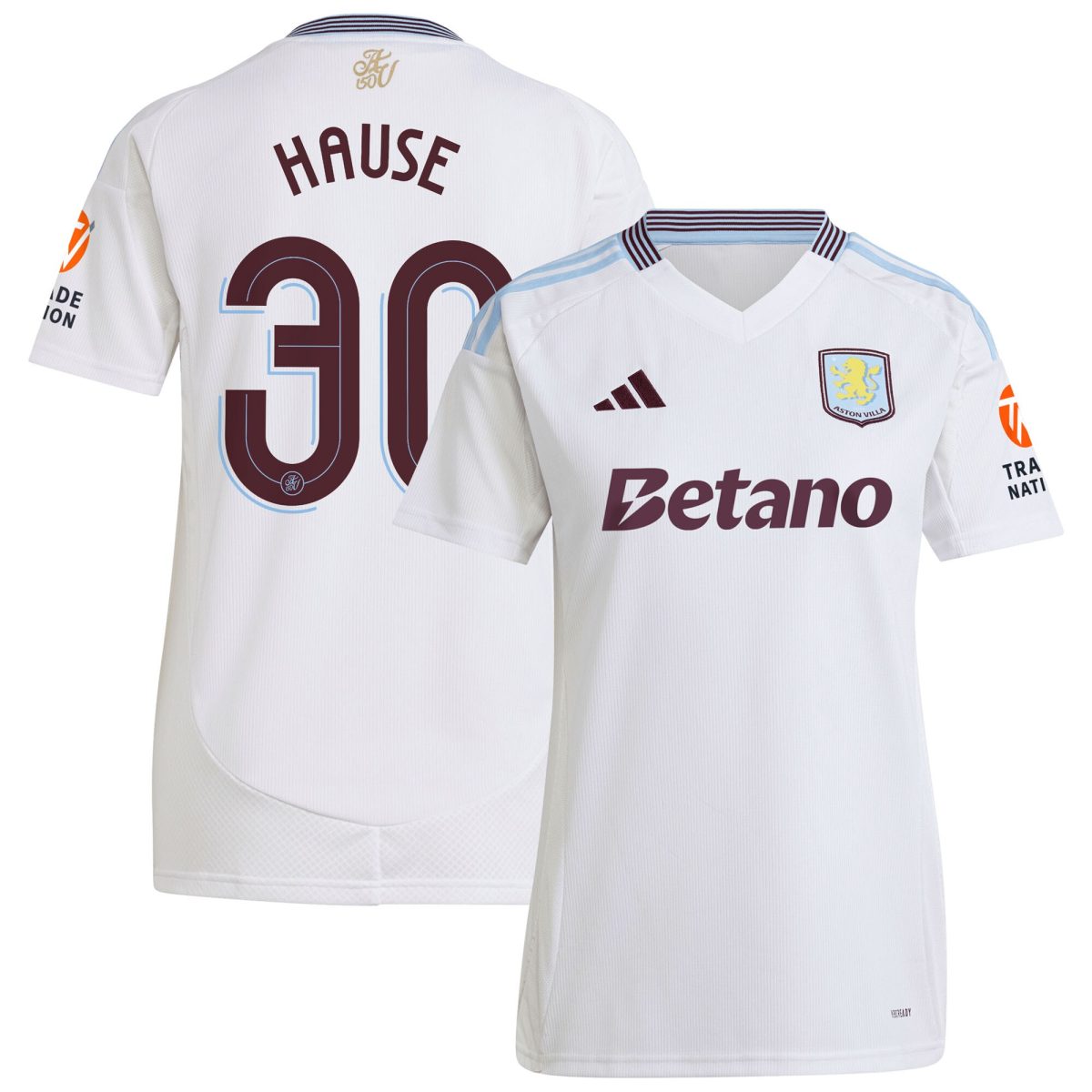 aston villa adidas away shirt 2024-25 – womens with hause 30 cup printing Collection | Aston Villa Football Kits and Shirts