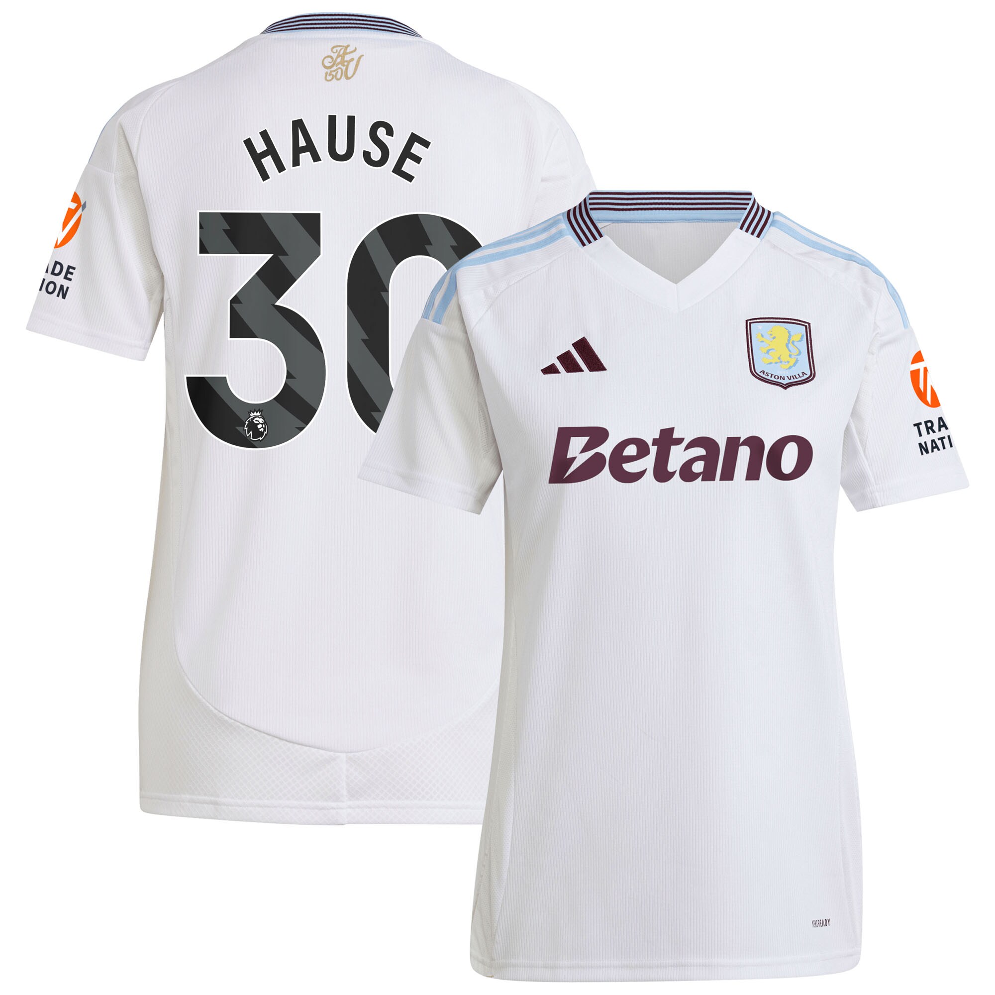 aston villa adidas away shirt 2024-25 – womens with hause 30 printing Collection | Aston Villa Football Kits and Shirts