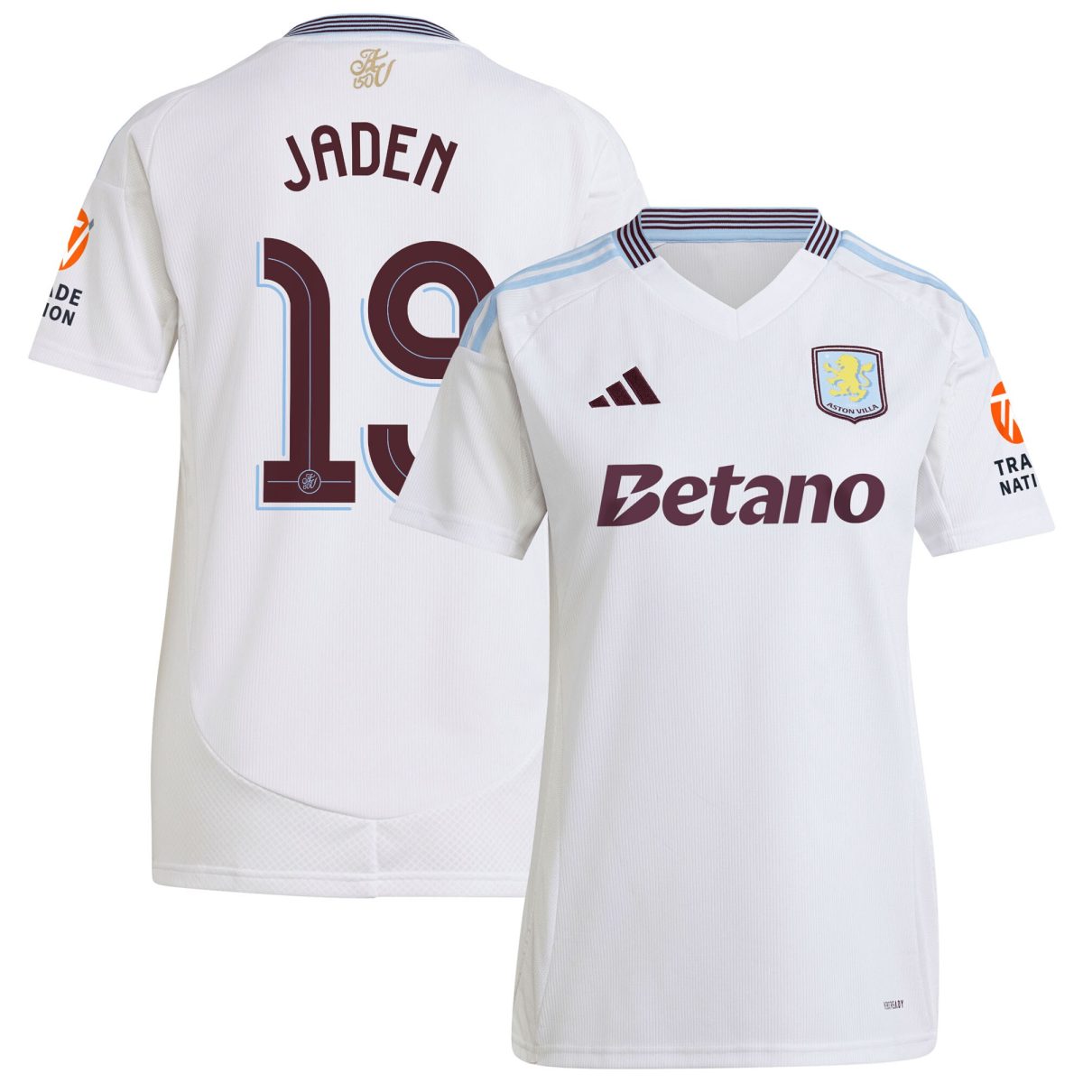 aston villa adidas away shirt 2024-25 – womens with jaden 19 cup printing Collection | Aston Villa Football Kits and Shirts