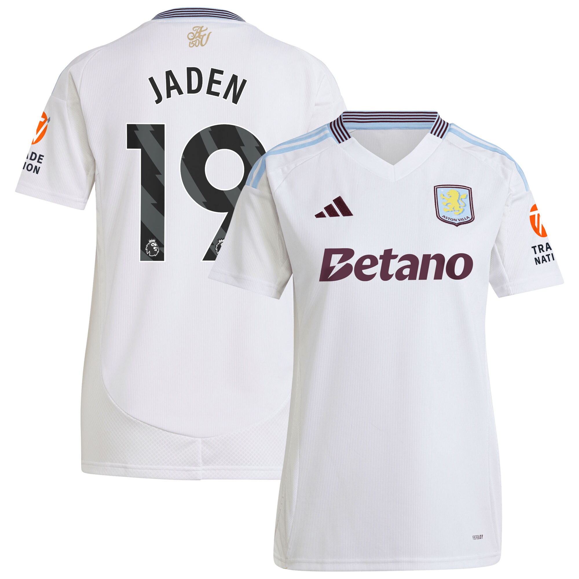 aston villa adidas away shirt 2024-25 – womens with jaden 19 printing Collection | Aston Villa Football Kits and Shirts