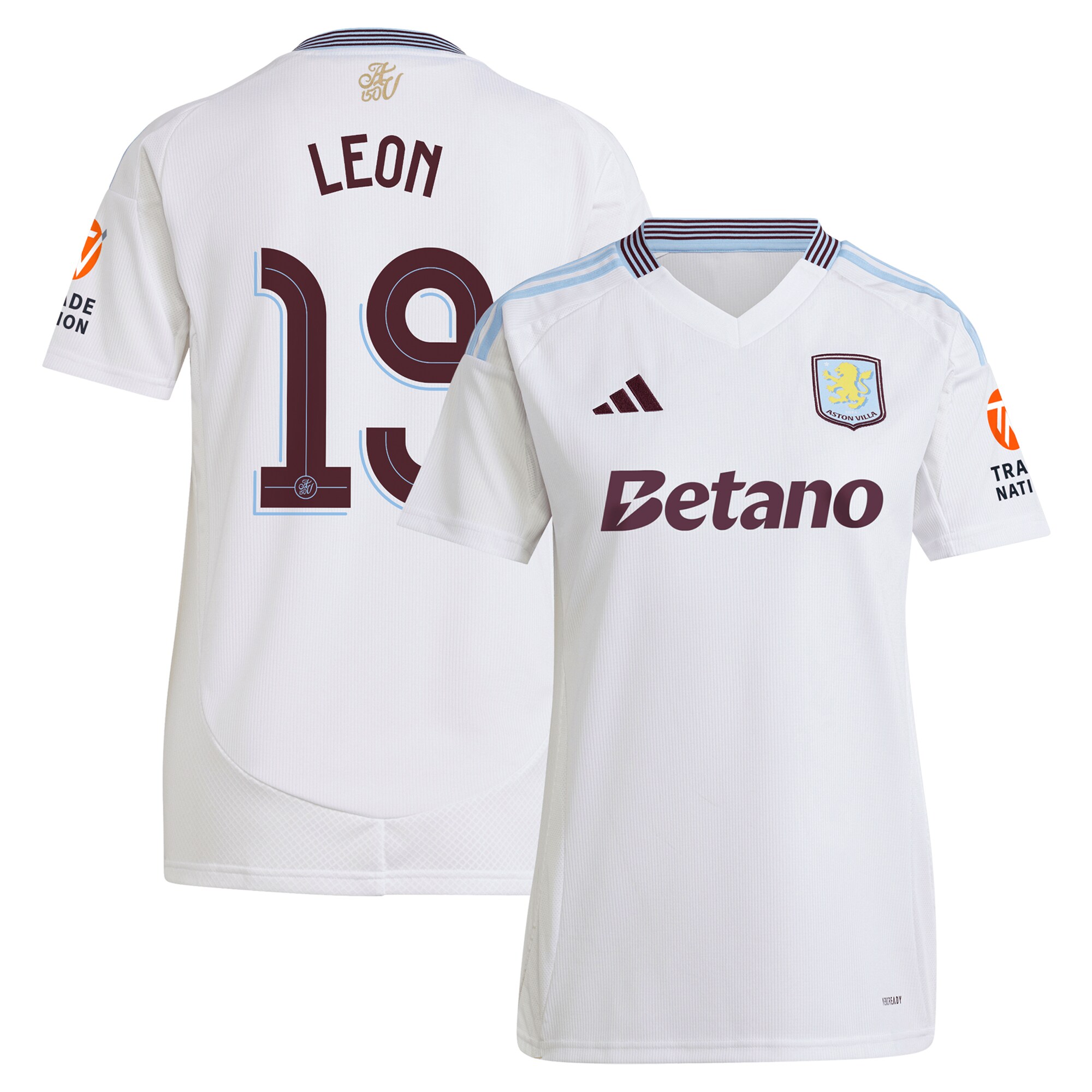 aston villa adidas away shirt 2024-25 – womens with leon 19 cup printing Collection | Aston Villa Football Kits and Shirts