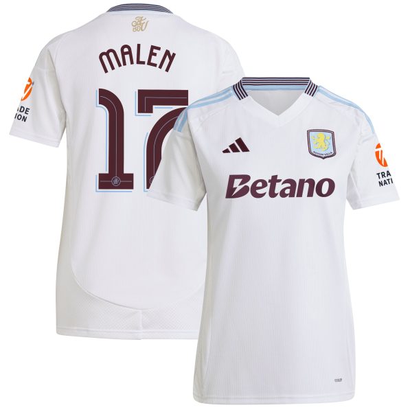aston villa adidas away shirt 2024-25 – womens with malen 17 cup printing Collection | Aston Villa Football Kits and Shirts
