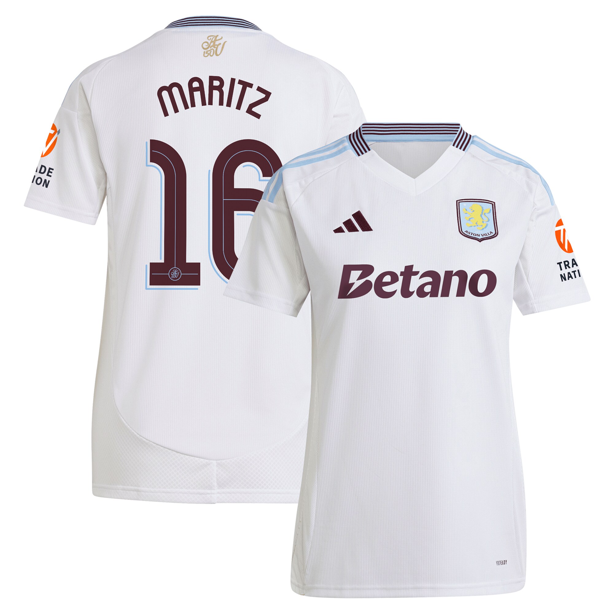 aston villa adidas away shirt 2024-25 – womens with maritz 16 cup printing Collection | Aston Villa Football Kits and Shirts