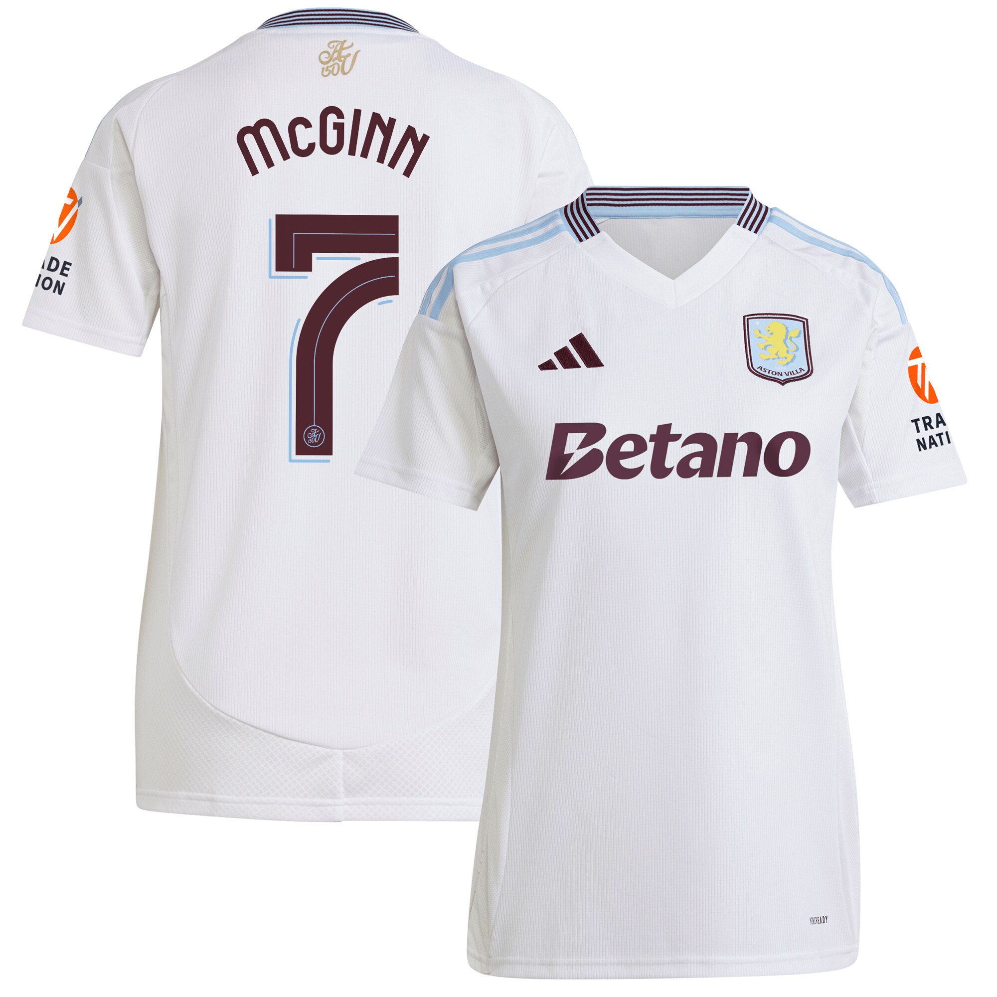 aston villa adidas away shirt 2024-25 – womens with mcginn 7 cup printing Collection | Aston Villa Football Kits and Shirts