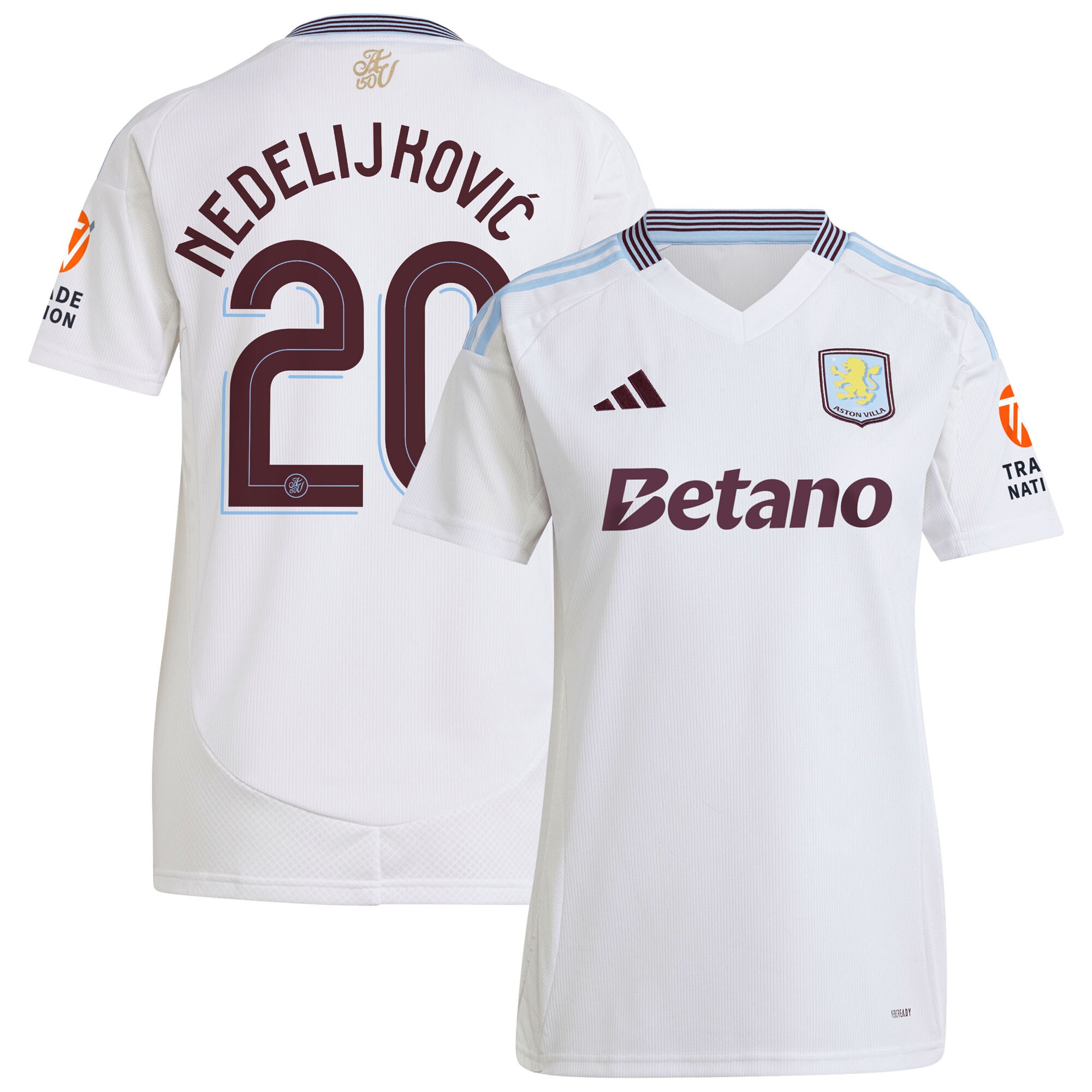 aston villa adidas away shirt 2024-25 – womens with nedeljković 20 cup printing Collection | Aston Villa Football Kits and Shirts