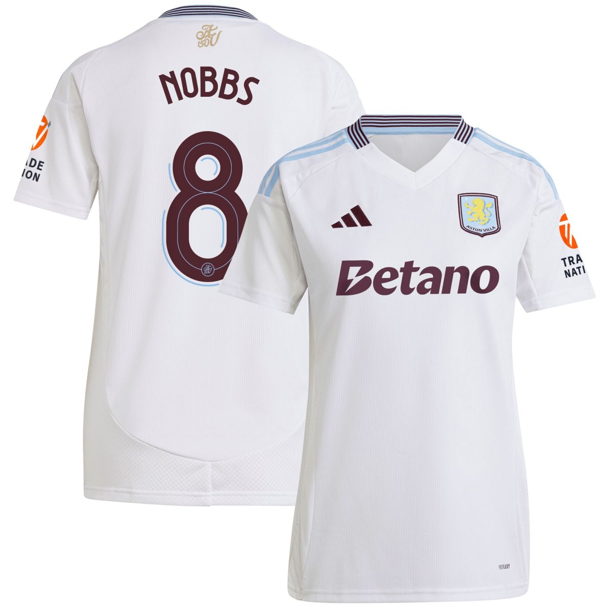 aston villa adidas away shirt 2024-25 – womens with nobbs 8 cup printing Collection | Aston Villa Football Kits and Shirts