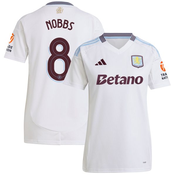aston villa adidas away shirt 2024-25 – womens with nobbs 8 cup printing Collection | Aston Villa Football Kits and Shirts