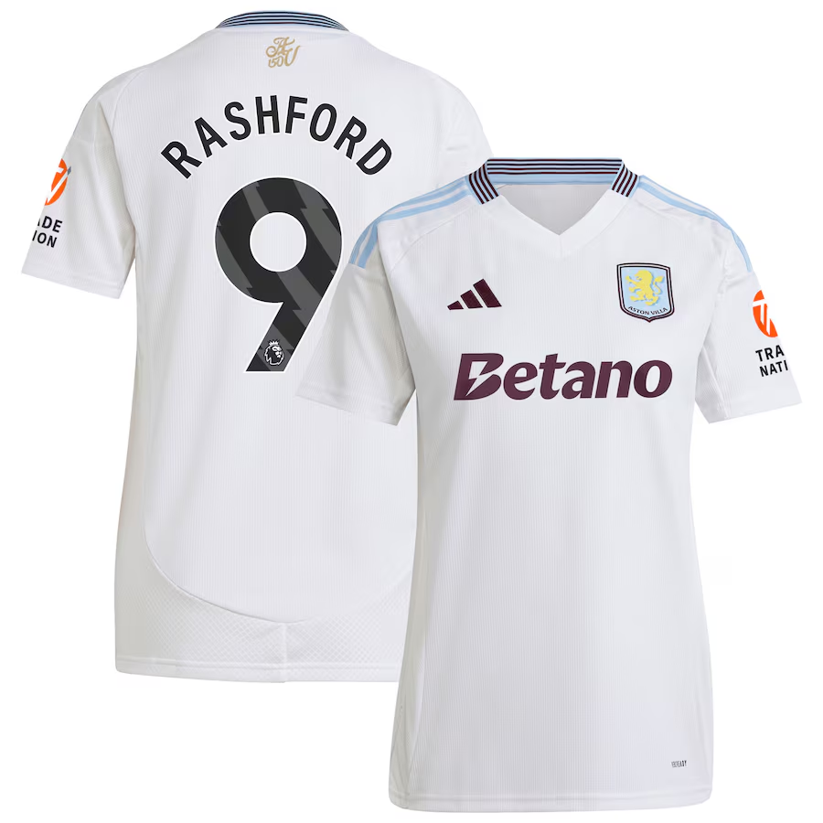 aston villa adidas away shirt 2024-25 – womens with rashford 9 printing Collection | Aston Villa Football Kits and Shirts