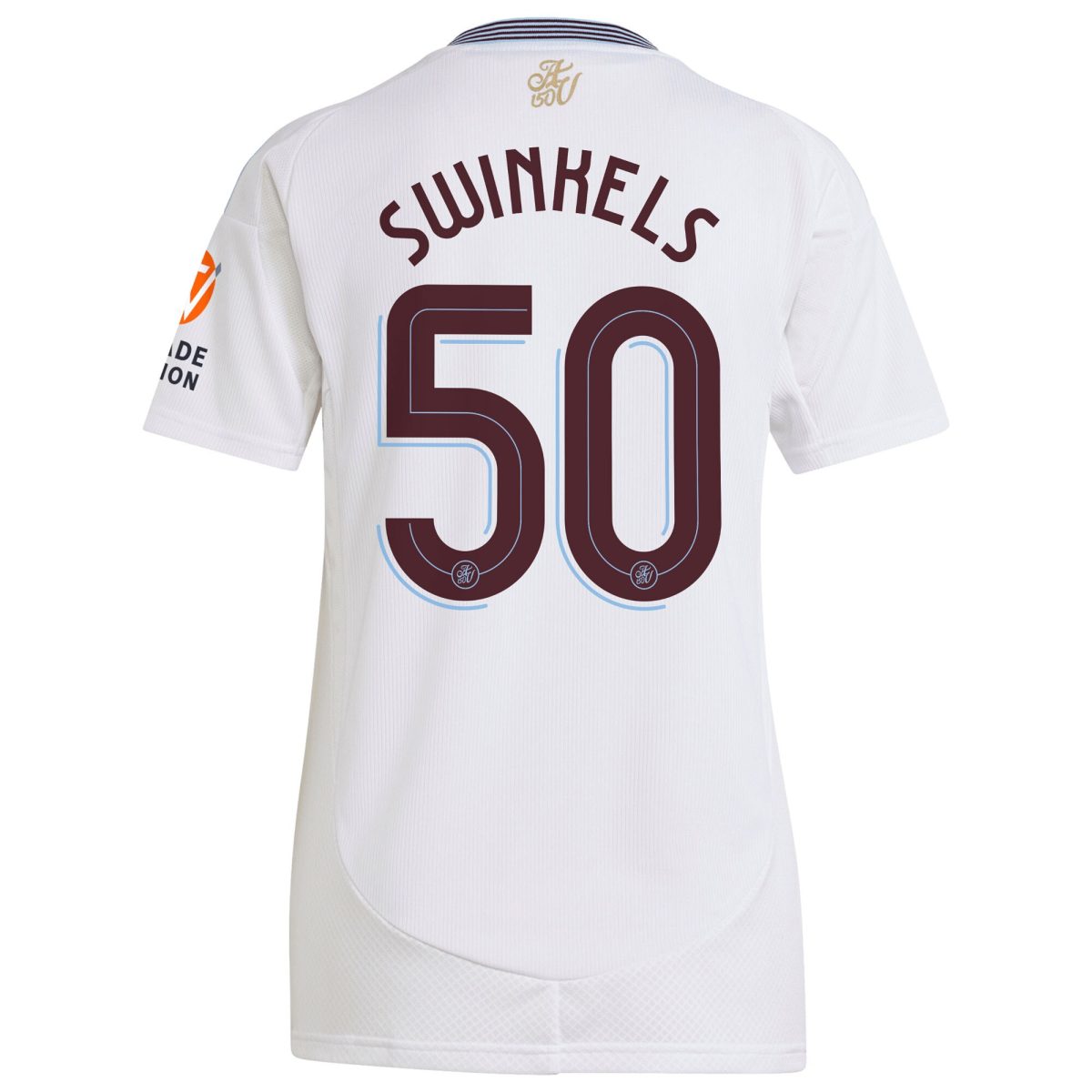 aston villa adidas away shirt 2024-25 – womens with swinkels 50 cup printing Collection | Aston Villa Football Kits and Shirts