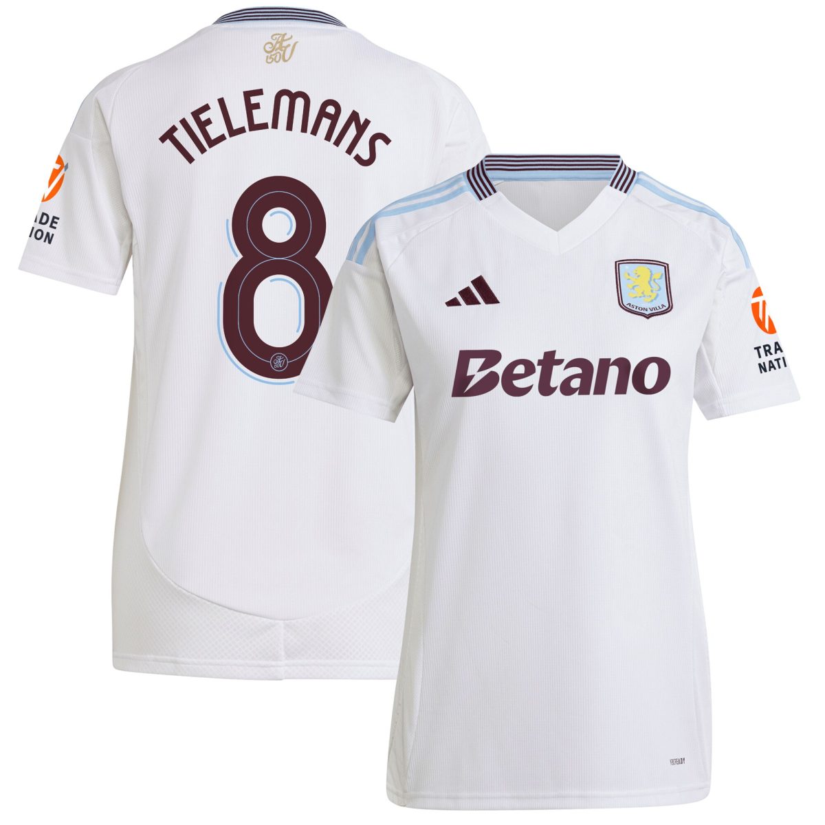 aston villa adidas away shirt 2024-25 – womens with tielemans 8 cup printing Collection | Aston Villa Football Kits and Shirts