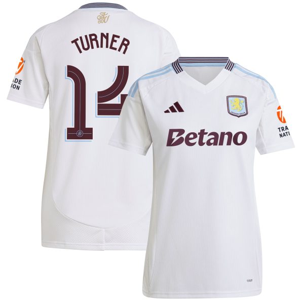 aston villa adidas away shirt 2024-25 – womens with turner 14 cup printing Collection | Aston Villa Football Kits and Shirts