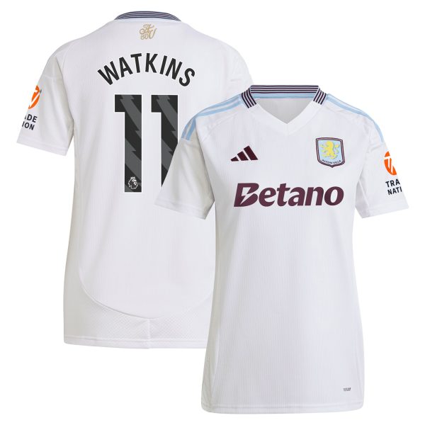 aston villa adidas away shirt 2024-25 – womens with watkins 11 printing Collection | Aston Villa Football Kits and Shirts