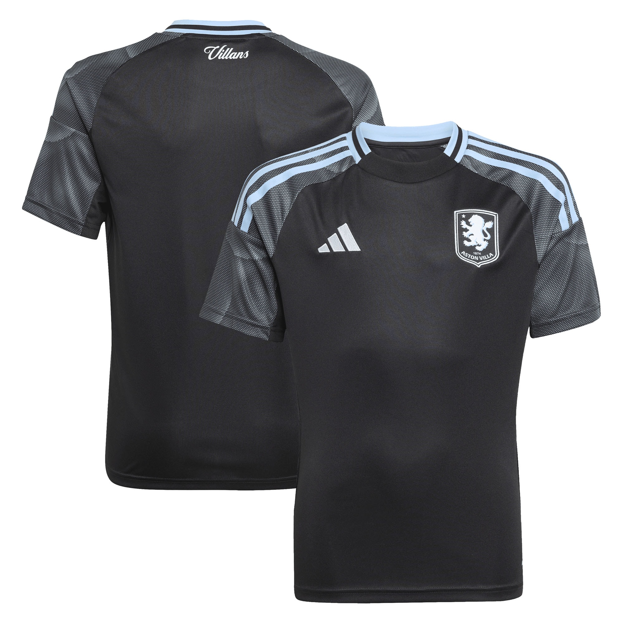 aston villa adidas away shirt 2025-26 – kids with custom printing Collection | Aston Villa Football Kits and Shirts