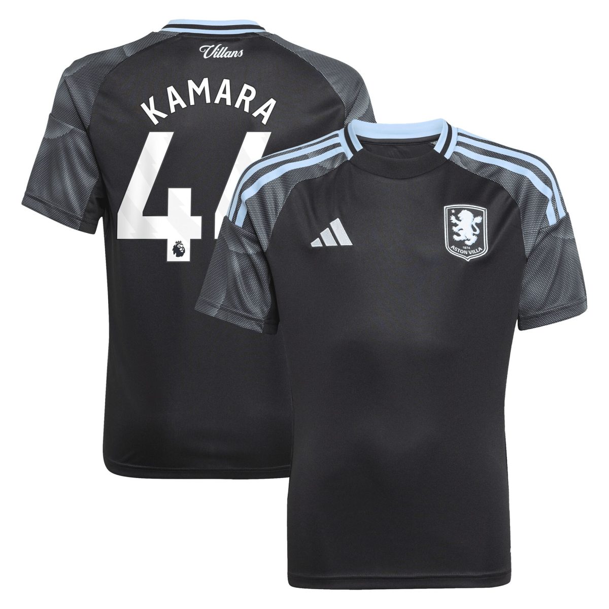 aston villa adidas away shirt 2025-26 – kids with kamara 44 printing Collection | Aston Villa Football Kits and Shirts