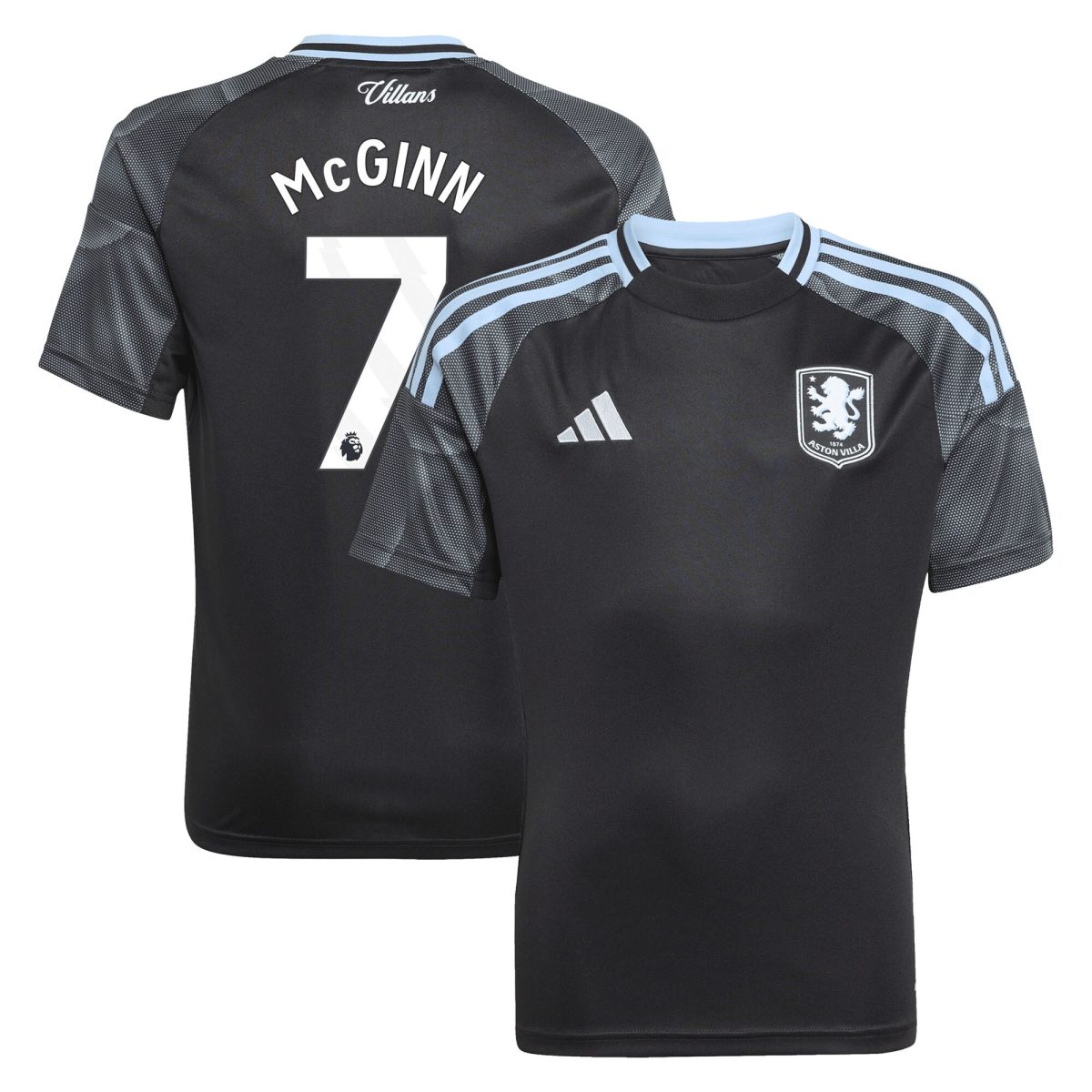 aston villa adidas away shirt 2025-26 – kids with mcginn 7 printing Collection | Aston Villa Football Kits and Shirts