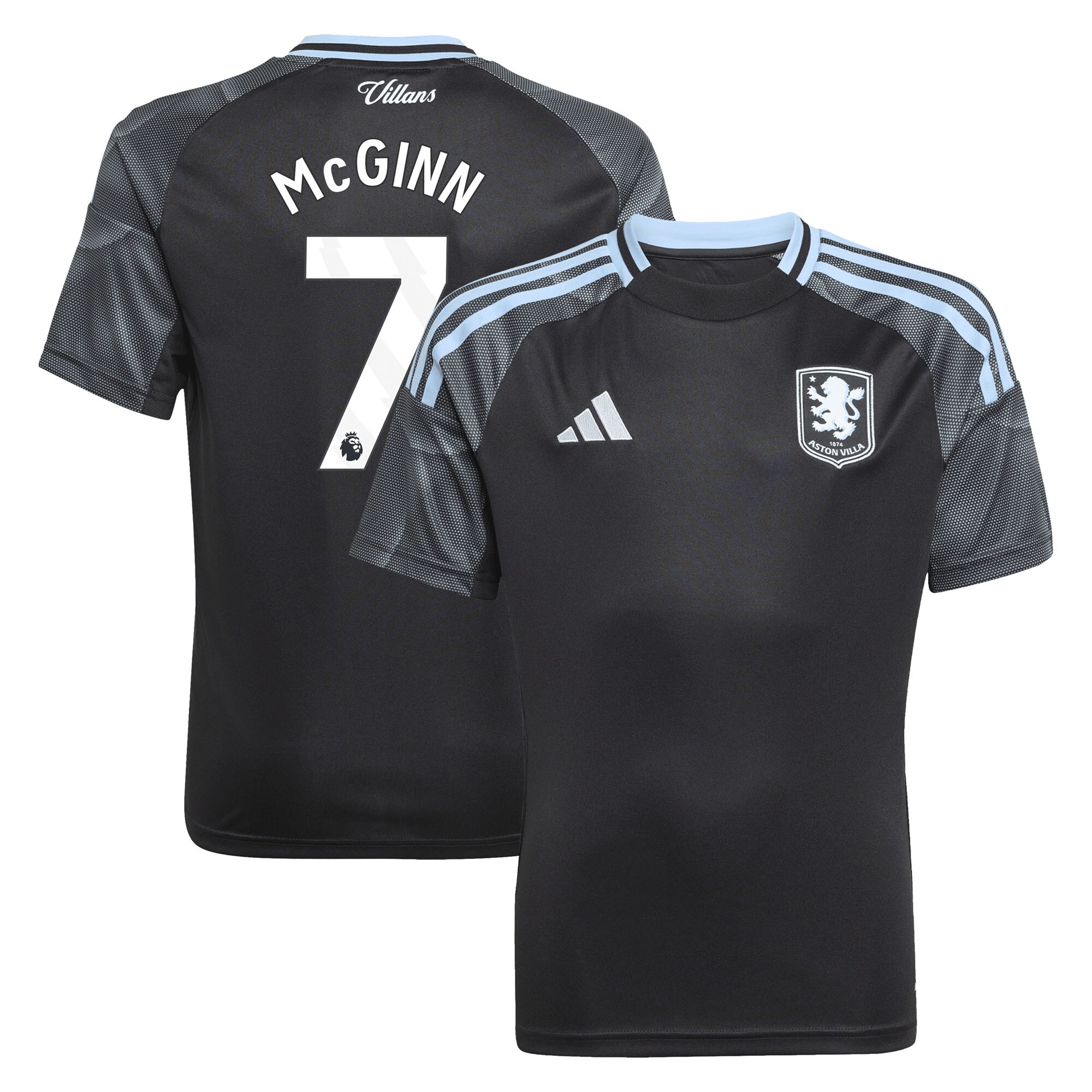 aston villa adidas away shirt 2025-26 – kids with mcginn 7 printing Collection | Aston Villa Football Kits and Shirts