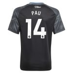 aston villa adidas away shirt 2025-26 – kids with pau 14 printing Collection | Aston Villa Football Kits and Shirts