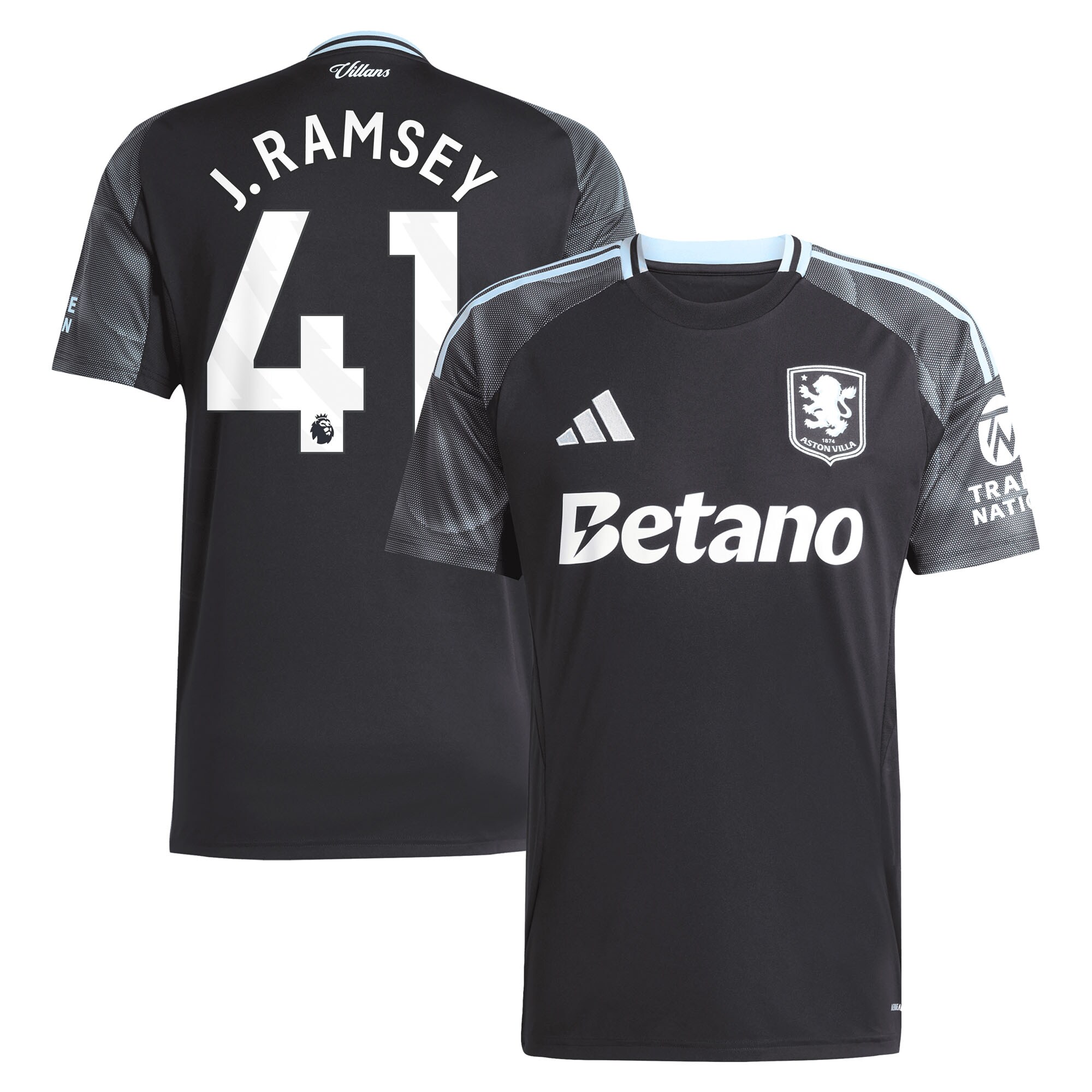aston villa adidas away shirt 2025-26 with j. ramsey 41 printing Collection | Aston Villa Football Kits and Shirts