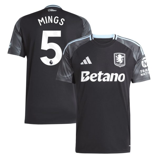 aston villa adidas away shirt 2025-26 with mings 5 printing Collection | Aston Villa Football Kits and Shirts