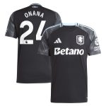 aston villa adidas away shirt 2025-26 with onana 24 printing Collection | Aston Villa Football Kits and Shirts