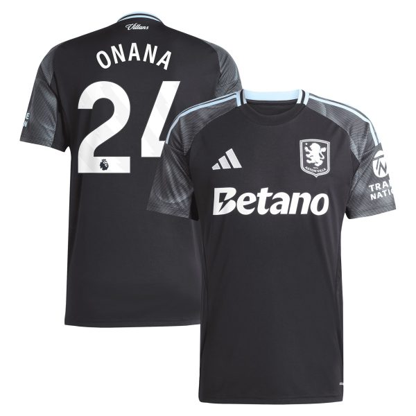 aston villa adidas away shirt 2025-26 with onana 24 printing Collection | Aston Villa Football Kits and Shirts