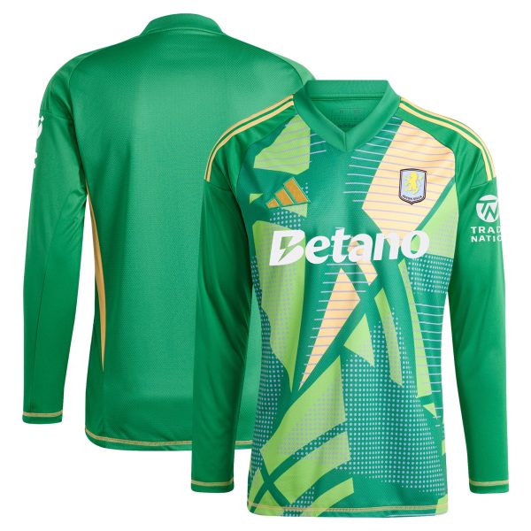 aston villa adidas goalkeeper shirt 2024-25 – long sleeve – 201964009 with custom printing Collection | Aston Villa Football Kits and Shirts