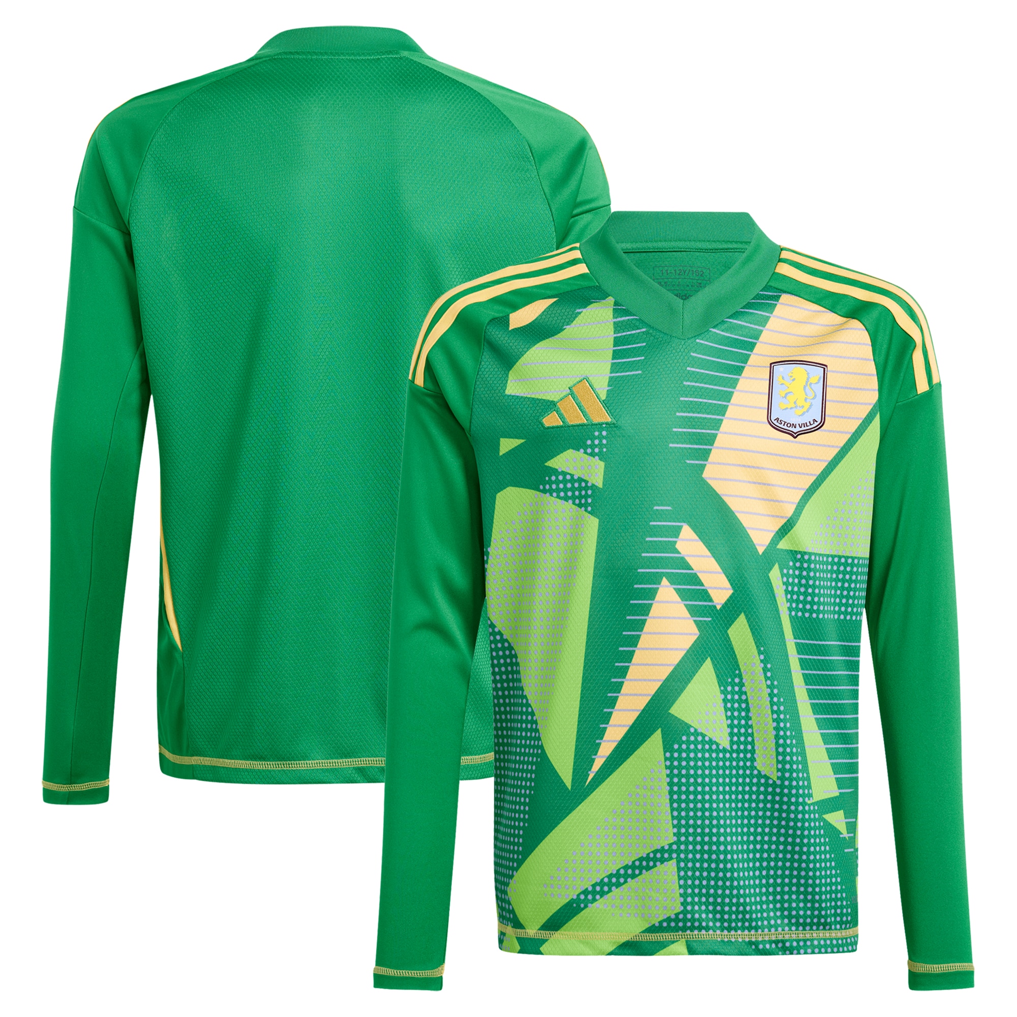 aston villa adidas goalkeeper shirt 2024-25 – long sleeve – kids – 201964011 with custom printing Collection | Aston Villa Football Kits and Shirts