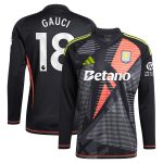 aston villa adidas goalkeeper shirt 2024-25 – long sleeve with gauci 18 printing – 202028940 Collection | Aston Villa Football Kits and Shirts