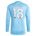 aston villa adidas goalkeeper shirt 2024-25 – long sleeve with gauci 18 printing – 202030982 Collection | Aston Villa Football Kits and Shirts