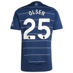 aston villa adidas goalkeeper shirt 2024-25 – long sleeve with olsen 25 printing – 202030975 Collection | Aston Villa Football Kits and Shirts