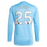 aston villa adidas goalkeeper shirt 2024-25 – long sleeve with olsen 25 printing – 202030976 Collection | Aston Villa Football Kits and Shirts