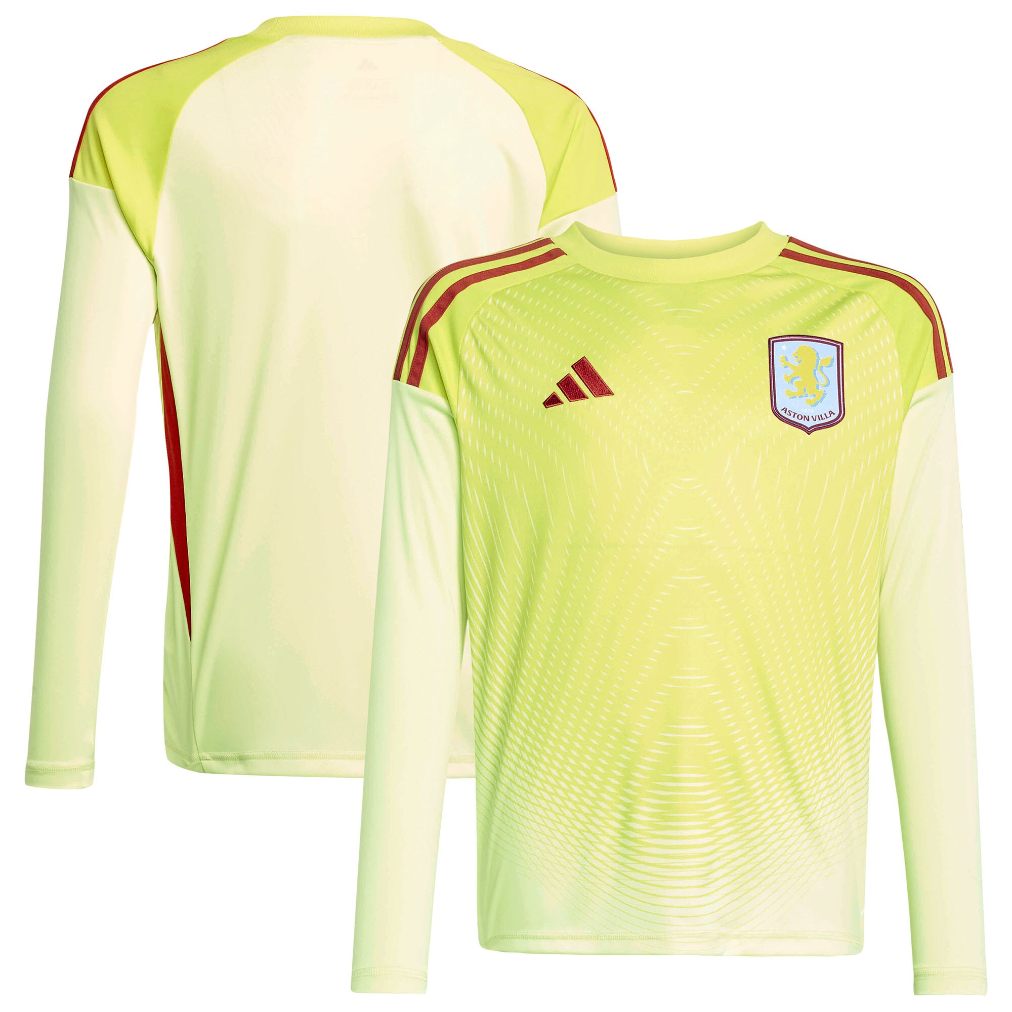 aston villa adidas goalkeeper shirt 2025-26 – long sleeve – kids with custom printing Collection | Aston Villa Football Kits and Shirts