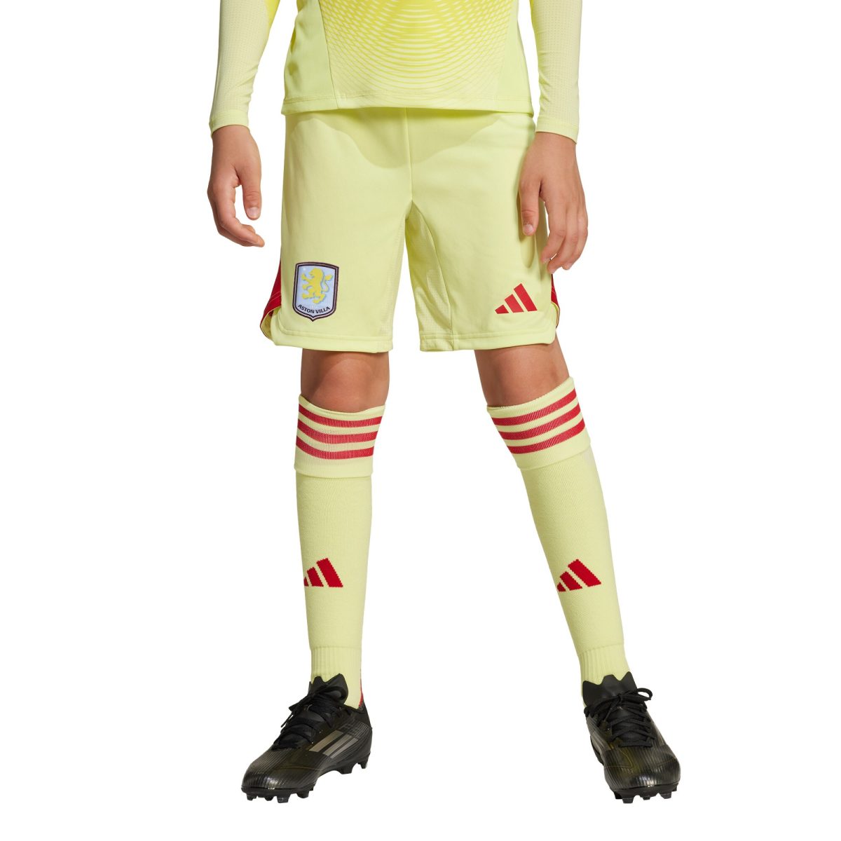 aston villa adidas goalkeeper shorts 2025-26 – kids with custom printing Collection | Aston Villa Football Kits and Shirts