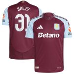 aston villa adidas home authentic shirt 2024-25 with bailey 31 cup printing Collection | Aston Villa Football Kits and Shirts
