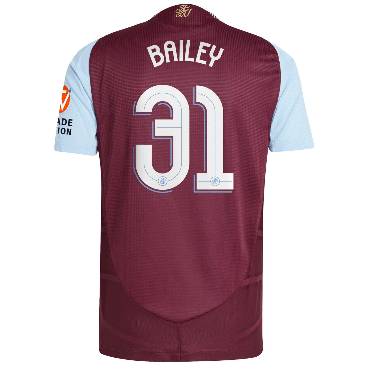 aston villa adidas home authentic shirt 2024-25 with bailey 31 cup printing Collection | Aston Villa Football Kits and Shirts