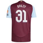 aston villa adidas home authentic shirt 2024-25 with bailey 31 cup printing Collection | Aston Villa Football Kits and Shirts